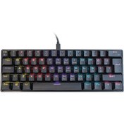 Resim XPG Summoner Mini RGB SUMMONERMINI61BL-BKCTR Blue Switch Türkçe Kablolu Oyuncu Klavyesi 
