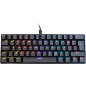 Resim XPG Summoner Mini RGB SUMMONERMINI61BL-BKCTR Blue Switch Türkçe Kablolu Oyuncu Klavyesi 