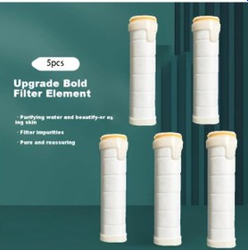 Resim Cloudstore 5 Adet Universal Duş Filtresi Kartuşu Standart Duş Başlıkları İçin Plastik Yedek 
