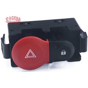 Resim Sagem Dörtlü Flaşör Anahtarı Merkezi Kilit Kangoo Iı IS00-SAGEM 500299 