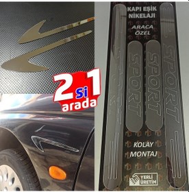 Resim Hyundai S-Coupe Sport Kapı Eşiği + Çamurluk Vent Krom 