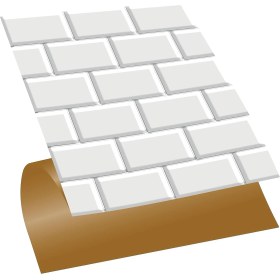Resim Kendinden Yapışkanlı Metro Desenli Pvc, Yapışkanlı Kaplama, Çıkartması, Zemin Duvar 30X30 cm (56 Adet / 5 M²) 
