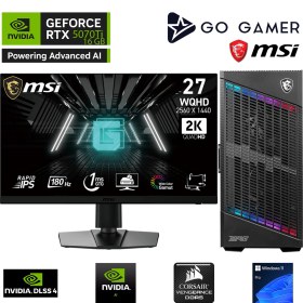 Resim Go Gamer GA443DK Amd Ryzen 5 7600X / 32GB Ddr5 6000MHZ / 1tb Nvme SSD 5000-3600MB-SN Gen4 / Rtx 5070 Ti 16GB / 360MM Sıvı Soğutma / B650 Gaming / Msı 27" 2k 180Hz. / Windows 11 Pro Masaüstü Bilgisayar 