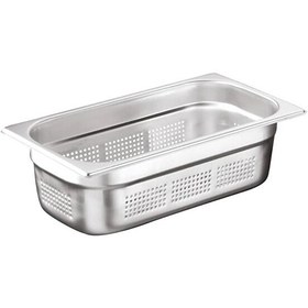 Resim Öztiryakiler Köşe Desenli Delikli-gastronom Küvet 10 CM Gnp 1/3 