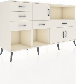 Resim Kronos Konsol 2 Raflı 5 Çekmeceli 3 Kapaklı 176x59x99 Aytaşı-ayta Aytaşı-aytaşı 