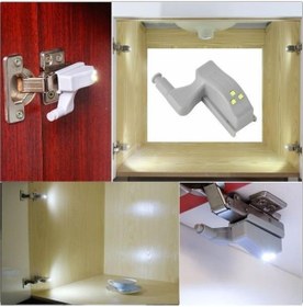 Resim MOBGİFT Gardrop Dolap Içi Led Aydınlatıcı Menteşe Işığı 