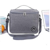 Resim Novahub Gri Büyük Yalıtımlı Öğle Yemeği Çantası Yetişkin Çocuk Erkek Termal Serin Sıcak Gıda Saklama Kutusu L Gri Gri 