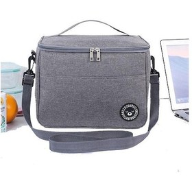 Resim Novahub Gri Büyük Yalıtımlı Öğle Yemeği Çantası Yetişkin Çocuk Erkek Termal Serin Sıcak Gıda Saklama Kutusu L Gri Gri 