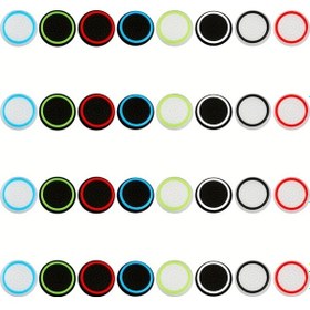 Resim Gaojunshop01 32 Adet Kontrol Kumandası Çubuk Kapakları, Kaymaz Tutma Kolları, Ergonomik Oyun Aksesuarları 