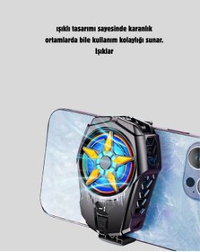 Resim Cosmotex Şarj Edilebilir Telefon Soğutucu Fan Taşınabilir, Sessiz Ve Güçlü Oyun Soğutucusu 