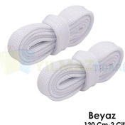 Resim yılmazetic Spor Ayakkabı Bağcığı Yassı 120 Cm Uzunluk 2 Çift 