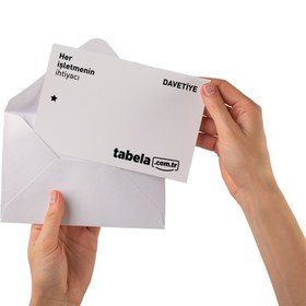 Resim Davetiye Baskı - 100 / 9.5x13.3 cm (A6) / 300 gr. Kraft 