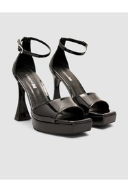 Resim Cabani Platform Topuklu Siyah Bantlı Kadın Ayakkabı 