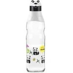 Resim Ozcmax Sevimli Panda Tasarımlı Cam Suluk Sızdırmaz 1000 ml 