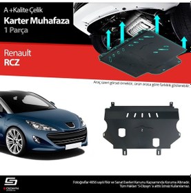Resim S-dizayn Peugeot Rcz Çelik Karter Muhafaza 2010-2013 A+ Kalite 