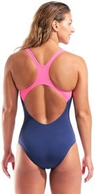 Resim Graphic Swimsuit Swim Pro Back Kadın Lacivert Yüzücü Mayo 011182790 