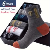 Resim Erkekler ve Kadınlar için 6 Çift Nefes Alabilen Nem Emici Atletik Çoraplar - Ayak Bileği Boyu Tüm Sezon Polyester Çoraplar, Düz Renkler, Makinede Yıkanabilir, Ayak Bileği Uzunluğu Tasarımı, Nem Emici Kumaş 