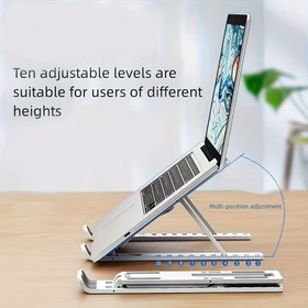 Resim Renk Seçenekleriyle 2 Ayarlanabilir Laptop Standı, Taşınabilir Katlanır Tasarım, Isı Dağıtımı için ABS Malzeme, Tüm Bilgisayarlar İçin Uygun Ergonomik Masaüstü Tutucu, Mükemmel Sevgililer Günü Hediyesi 