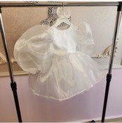 Resim Tozpembebaby Beyaz Organze Kabarık Elbise 
