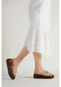 Resim Amber Kadın Dolgu Topuk Casual Terlik 001 