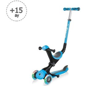 Resim Globber Go Up Deluxe Işıklı Teker Çocuk Scooter Mavi 