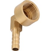 Resim Lemestar Yüksek Kaliteli Pirinç G1/2 Dişli Dirsek Bağlantı Adaptörü - 10mm Hortum İçin 