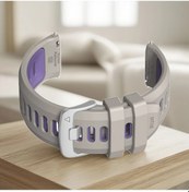 Resim Gaojunshop01 22mm Kum Mor Sand Purple Silikon Garmin Huawei Quick Release Akıllı Saat Kayışı 