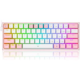 Resim Redragon K617-RGB-WG Fizz RGB Red Switch Kablolu Mekanik Q Klavye Beyaz-Gri 