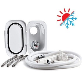 Resim Sıcak Soğuk Dış Duş Nuova Rade Hortum Başlık Dahil Takım 