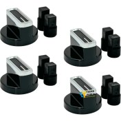 Resim Arçelik Uyumlu Ocd T 651-2 Es Gazlı Ocak Düğmesi Takımı – 4’lü Siyah Çizgili 