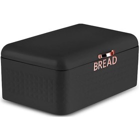Resim Karaca Elmas Ekmek Kutusu Saklama Kabı Hediyeli Xl Siyah 