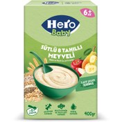 Resim HERO Baby Sütlü 8 Tahıllı Meyveli Kaşık Maması 400g 