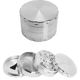 Resim Silver 55 Mm. Grinder Alloy Herbal Öğütücüsü Parçalayıcı RB85SLV 