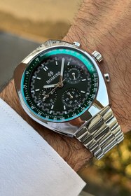 Resim Store Fonksiyonlu Seiko Model Çelik içi Yeşil Kutulu Su geçirmez Erkek Saat 