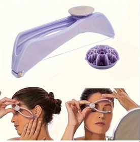 Resim Xuweiwei Manuel Epilatör 4.72 Inç Hipoaalerjen Plastik Kaş Cımbızı Yaylı Pil Gerekmez 