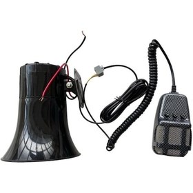 Resim Carub Siren 12v 3 Sesli Mikrofonlu 