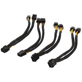 Resim Wezone 4lü İşlemci Güç Çevirici: Atx Cpu 8-pin Anahtarlı, Çift 8 4+4 Pin Eps 12v, Anakart Uyumlu Adaptör 