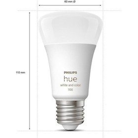 Resim Philips Hue Wca 9w E27 Renkli Akıllı Ampul 3'lü Başlangıç Seti, H Çok Renkli 