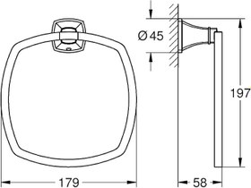 Resim Grohe Halka Havluluk Grandera Krom/Altın 40929IG0 