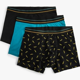 Resim 3'lü Boxer Seti Müzik Baskılı Çok Renkli 