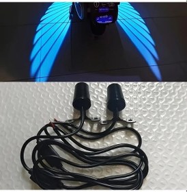 Resim Dream011 2 Adet Pccdow 12v Led Melek Kanat Yansıtma Işıkları Buz Mavisi Motosiklet Scooter Atv Aydınlatma Yüksek Parlaklık Geniş Açı Pil Gerekmez 