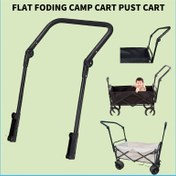 Resim Çekme çubuklu dört tekerlekli bahçe arabası, itme çubuğu kamyonet 