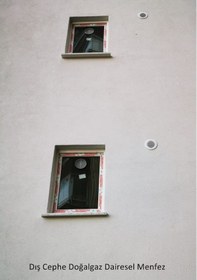 Resim Dış Cephe Menfezi Dairesel Menfez Aspiratör Kapağı Doğal Gaz 