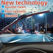 Resim Gateesat Evrensel 18''-450mm Kemiksiz Çift Lastik Silecek Yüksek Dayanıklı Yağmur Kazıyıcı 