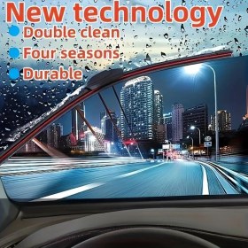 Resim Gateesat Evrensel 18''-450mm Kemiksiz Çift Lastik Silecek Yüksek Dayanıklı Yağmur Kazıyıcı 