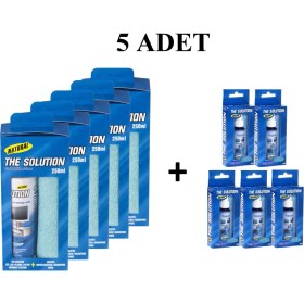 Resim The Solution Lcd, Led, Ekran, Laptop, Tablet, Bilgisayar, Televizyon, Cep Telefonu, Gözlük, Kamera, Koruyucu Ve Parlatıcı Doğal Temizleme, Temizlik Seti – 250 ML + 30 ML Temizleyici - 5 SET 