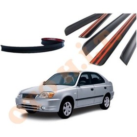 Resim Hyundai Accent Admire Uyumlu Bagaj Üstü Spoiler Mat Siyah 