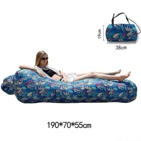 Resim Snapbuy Şişme Yatak Taşınabilir, Plaj, Kamp, Havalimanı, Seyahat Ve Festivaller İçin İdeal Mavi 