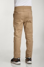 Resim nacar çarşı Unısex Çocuk Rıbana Bel Camel Canvas Okul Pantolonu 