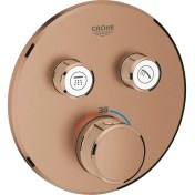 Resim Grohe Grohtherm Smartcontrol Çift Valfli Akış Kontrollü, Ankastre Termostatik Duş Bataryası - 29119DL0 
